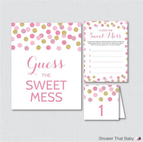 Songs with baby in the title. Pink and Gold Baby Shower Diaper Candy Bar Game ...