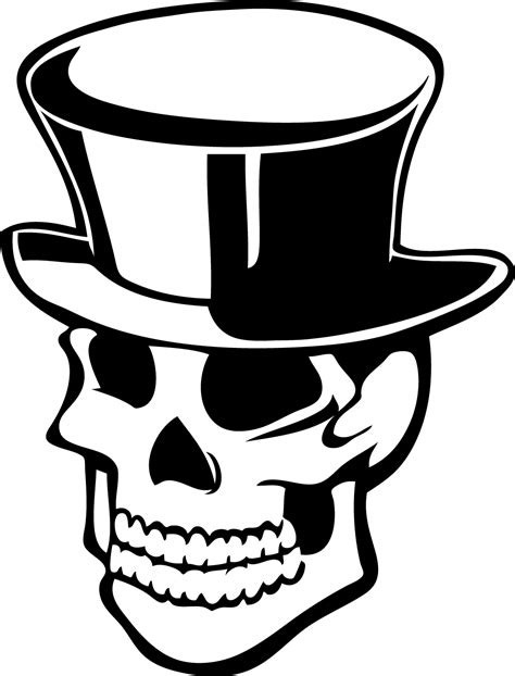Free Skulls With Top Hats Download Free Skulls With Top Hats Png
