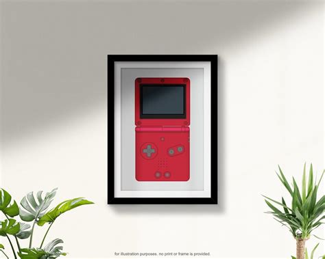 Gameboy Advance Sp Printable Artwork Retro Video Game Etsy