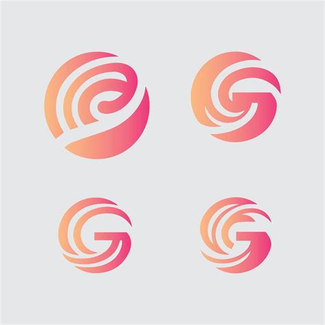 Letter G Logo Gradient Colorful Design Illustration Logo Template