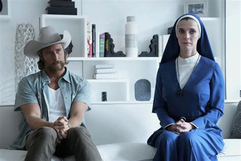 Betty Gilpin Explains How Playing A Wrestler On GLOW Helped Her Play A Nun On Mrs Davis