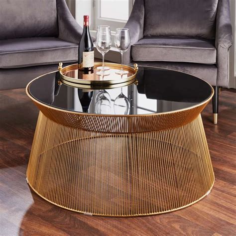 Gold Curve Coffee Table Lime Lace Gold Coffee Table Wire Coffee