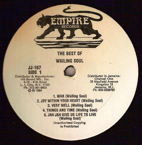 Compartilhando Reggae Wailing Souls The Best Of 1984