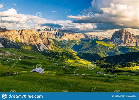 Seceda Dolomites Beautiful Majestic Snow Capped Mountains In The