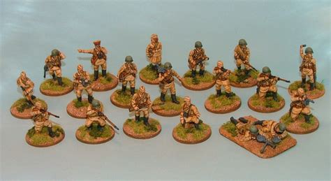 Russian Infantry In Summer Uniform 28mm Wwii Plastic Soldier Company