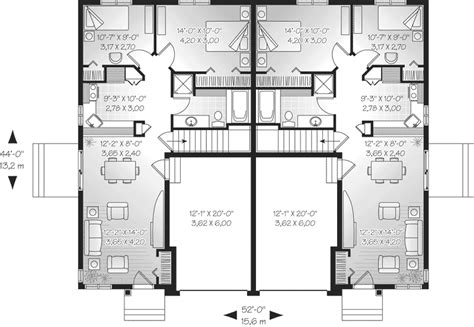 Haddon Country Ranch Duplex Plan 032d 0593 Search House Plans And More