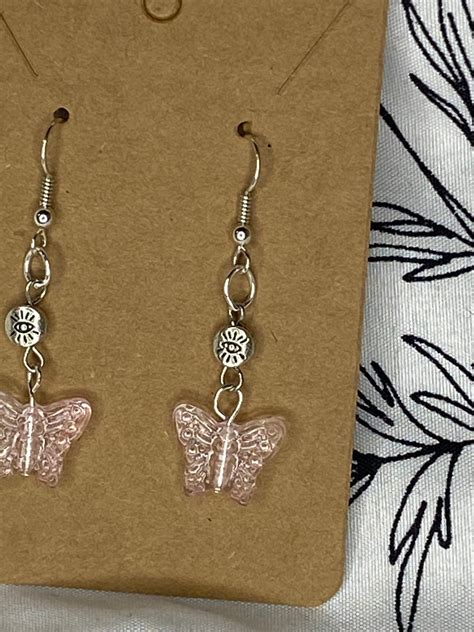 Butterfly Dangle Earrings Etsy
