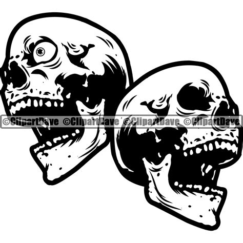 Laugh Now Cry Later Skull Tattoo Svg Design Logo Skeleton Etsy