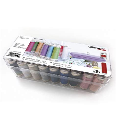 Compact And Clear The Gutermann 26 Spool Thread Box Is Perfect For