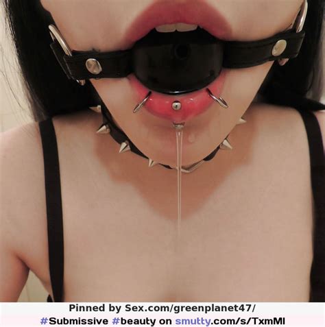 Submissive Beauty Young Lady Mouth Gagged Pierced Erotic