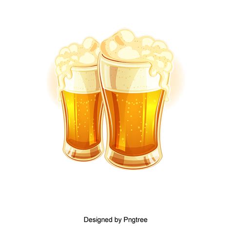 Vector Hand Painted Beer, Vector, Hand Painted, Beer PNG ...