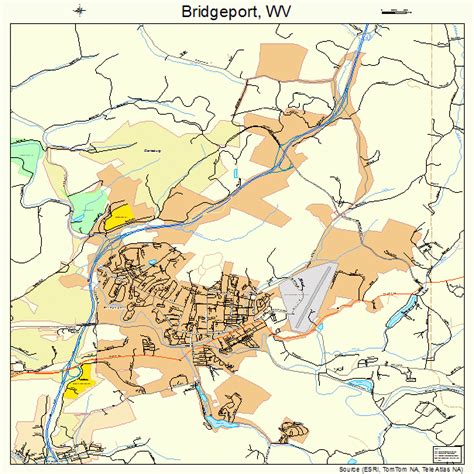 Bridgeport West Virginia Street Map 5410180
