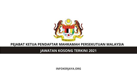 Jawatan kosong 2019 terkini ok? Jawatan Kosong Pejabat Ketua Pendaftar Mahkamah ...
