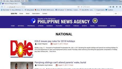 State Run Pna Uses Dole Logo For Dole Pay Rules Announcement │ Gma News