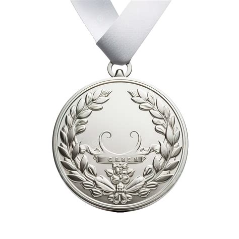 Luxury Silver Medal Achievement Award Background Png Transparent