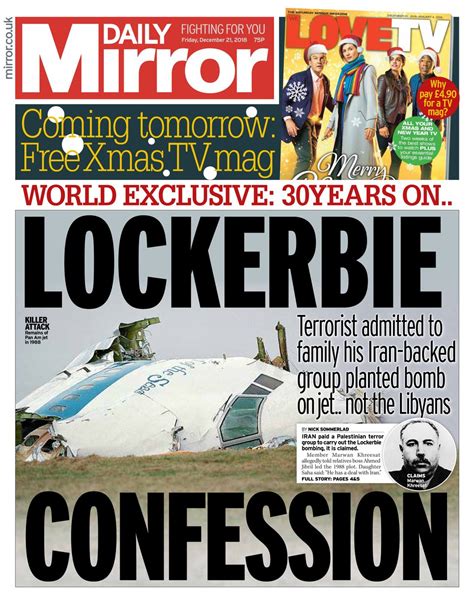 Twice in its history, from 1985 to 1987, and from 1997 to 2002, the title on its masthead was changed to read. Daily Mirror front pages 2018 - #tomorrowspaperstoday ...