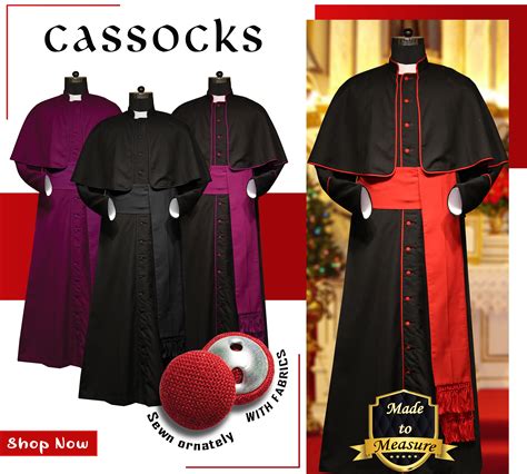 Cassocks With Standard Finish Cassock Priest Costume Priestly Garments