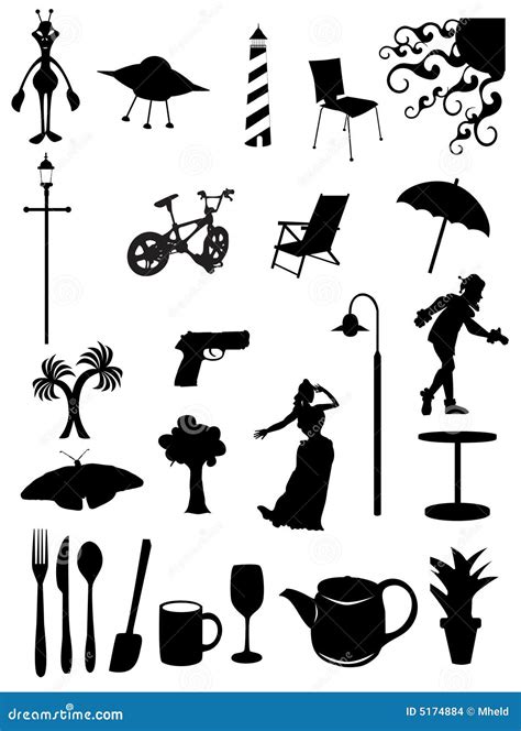 Everyday Items Icons And Symbols Stock Vector Illustration Of Coffee