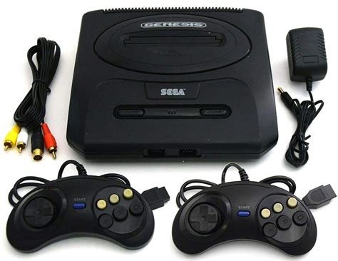 Sega Genesis 2 Slim Mk 1631 Video Game System Bundle With