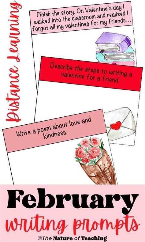 February Writing Prompts Distance Learning February Writing Prompts