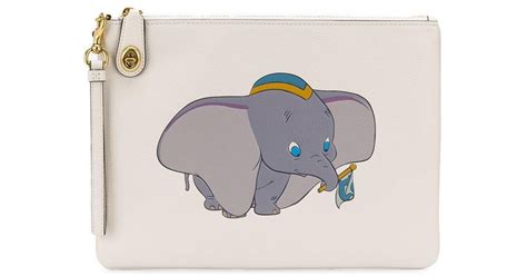 Coach Leather Disney X Dumbo Clutch In Brown Lyst