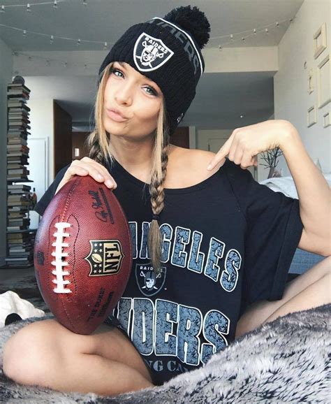 Victoria S Secret Model Josephine Skriver On Raider Nation Fan Base Is Amazing Oaklandraiders
