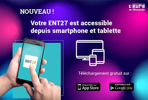 L'application mobile ENT27 disponible sur les stores ...