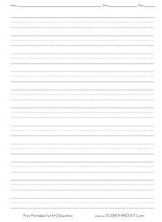 1st grade, 2nd grade, 3rd grade, 4th grade, 5th these blank writing paper templates can be used all year long for a variety of activities. Kindergarten Blank Writing Practice Worksheet Printable ...