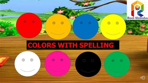 Spelling Different Colorslearn Color Name With Examplescolor Names