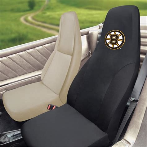 Nhl Boston Bruins Hockey Car Seat Cover Black 20 X 48 Sls 14835