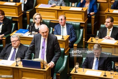 Finance Minister Steven Joyce Delivers Annual Budget Photos And Premium