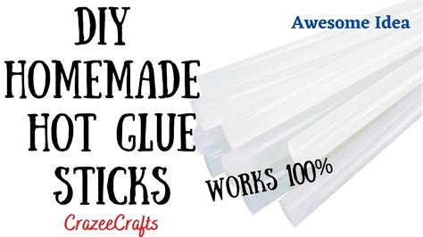 Diy Homemade Hot Glue Sticks With Only One Item How To Make Hot Glue