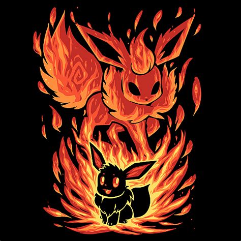 The Fire Evolution Within T Shirt Pokemon Eevee Cute Pokemon