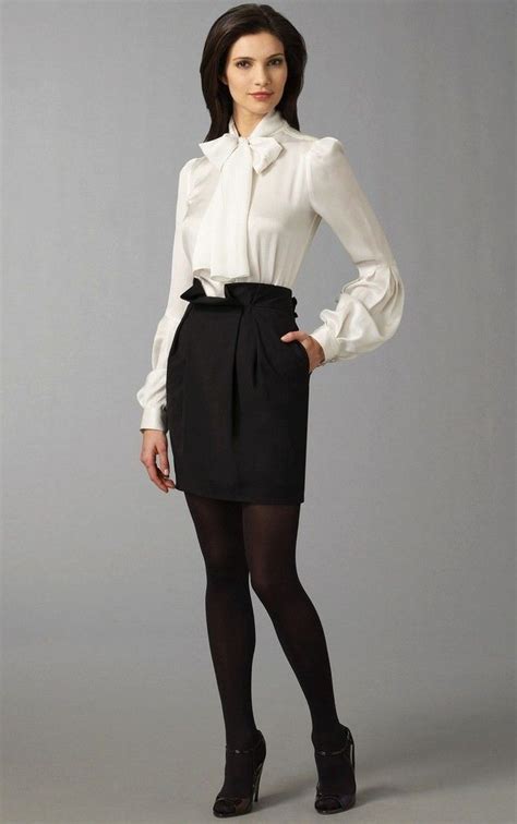 Bow Blouse Lovers Classy Work Outfits Satin Blouses Work Outfit