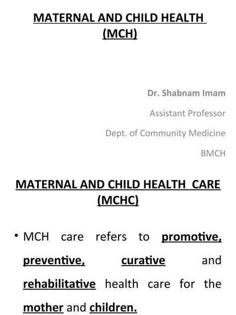 Maternal And Child Health Care Pdf Breastfeeding Childbirth