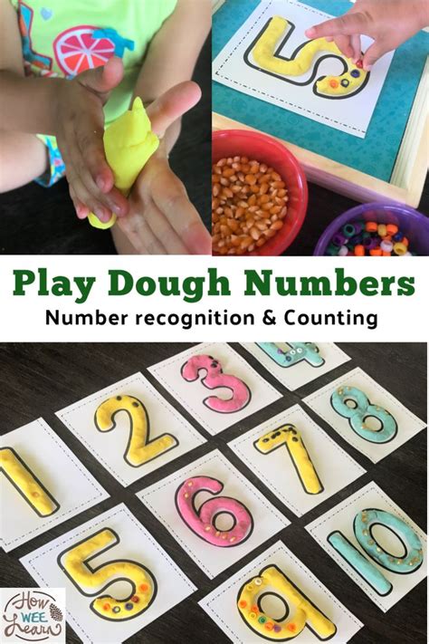 Play Dough Numbers Number Recognition And Counting Activity