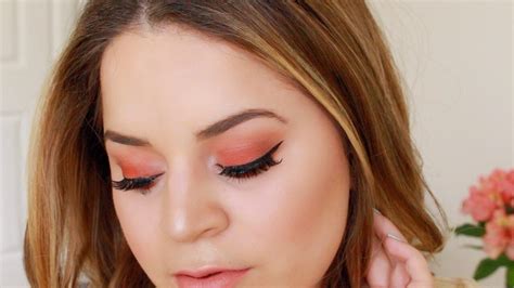 Easy Coral Makeup Tutorial Summer 2015 Youtube