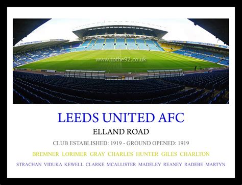 Leeds United Afc Elland Road Football League Ground Guide