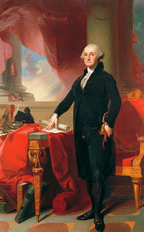 Portrait Of George Washington Art Print By Thomas Sully