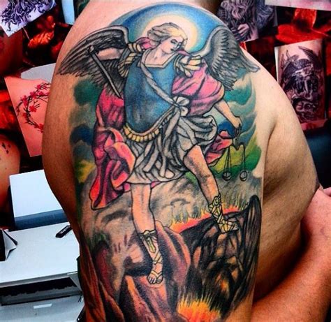 Maybe you would like to learn more about one of these? 90+ Heaven Tattoos For Men (2021) - Stairway, Gates, Hell Designs