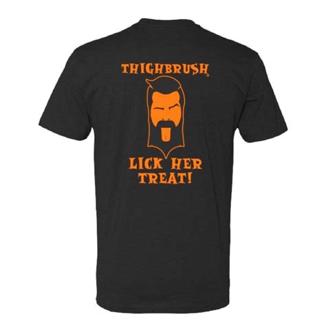 thighbrush® lick her treat men s t shirt black mens tshirts mens t t shirt