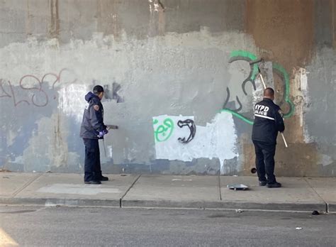 110th Precinct Nco Graffiti Cleanup Comet Communities Of Maspeth
