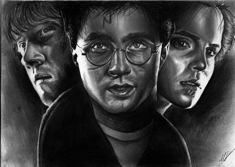 Harry Potter Cast Pencil Drawing By Aforarts On Deviantart
