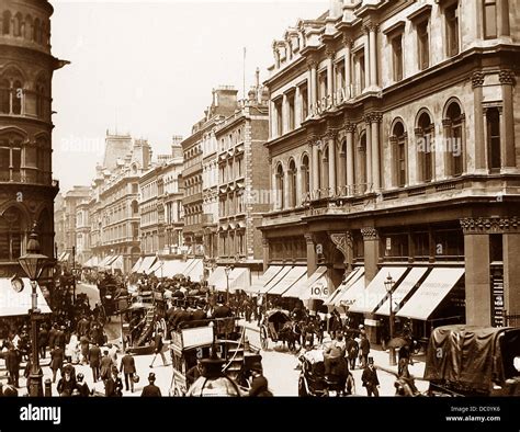 Cheapside London Victorian Period Stock Photo Alamy