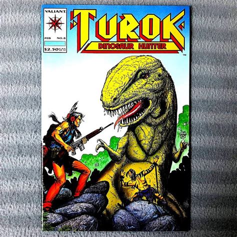 Turok Dinosaur Hunter 8 Valiant Comics Timothy Truman Sam Glanzman