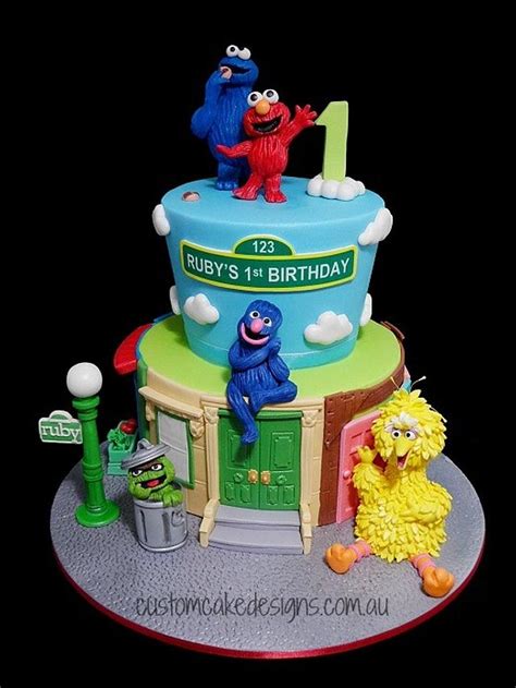 Sesame Street Cake Decorated Cake By Custom Cake Cakesdecor