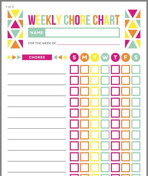 Pin By Kelly Taylor On Reward Weekly Chore Charts Chore Chart Chart