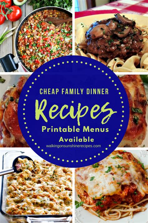 But new ingredients and millions of free recipes online mean many more budget dinners can be 15 minutes away. Cheap Family Dinner Ideas Recipes in 2020 | Cheap family ...