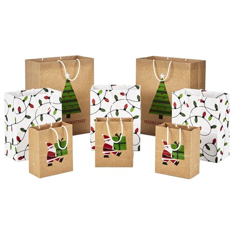 Hallmark Sustainable Christmas T Bags For Kids 8 Bags 3 Small 6