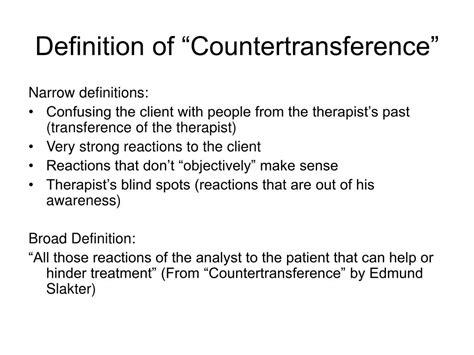 Ppt How Countertransference Can Help Us In Our Work Powerpoint